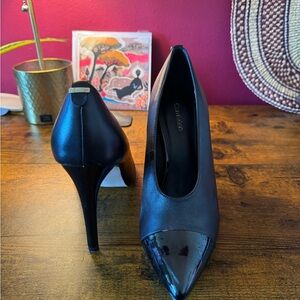 Calvin Klein Black Stiletto Heels Elegant Design